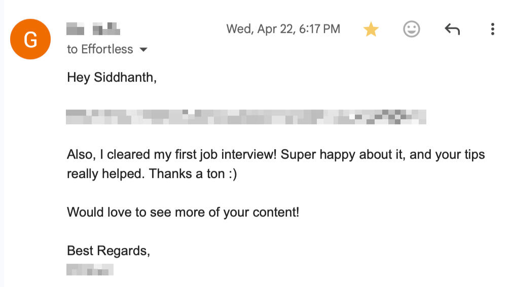 Abhishek Testimonial